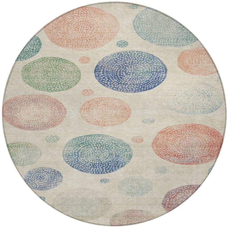 HomeRoots Geometric Transitional Rectangle Outdoor Rug