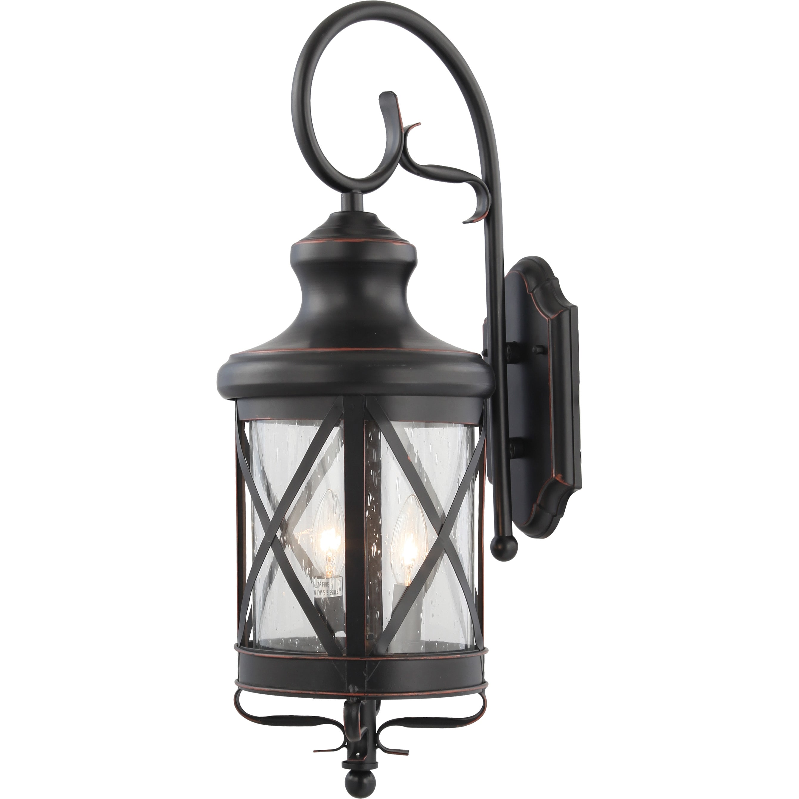 Volume Lighting 2-Light In/Out-door Black Copper Aluminum Wall Sconce