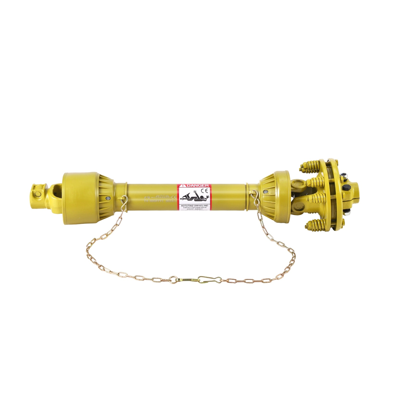 Replacement Slip Clutch PTO Shaft For 4,5,6′ Rotary Cutter 6 Spline Each End