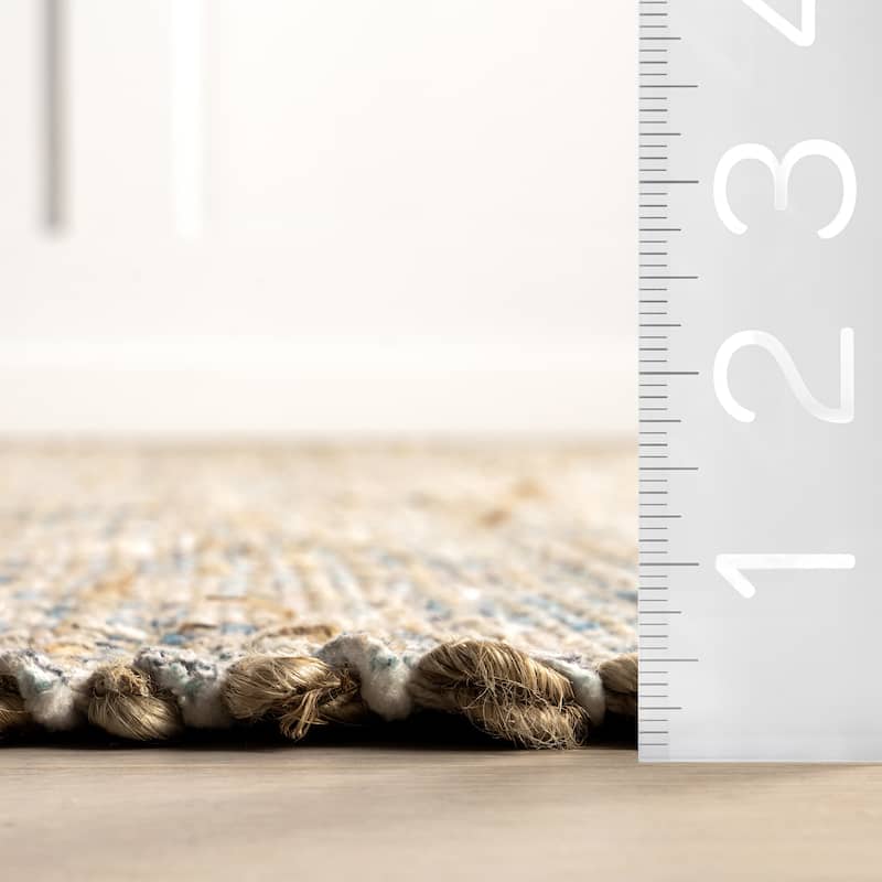 Lennox Persian Medallion Tassel Area Rug