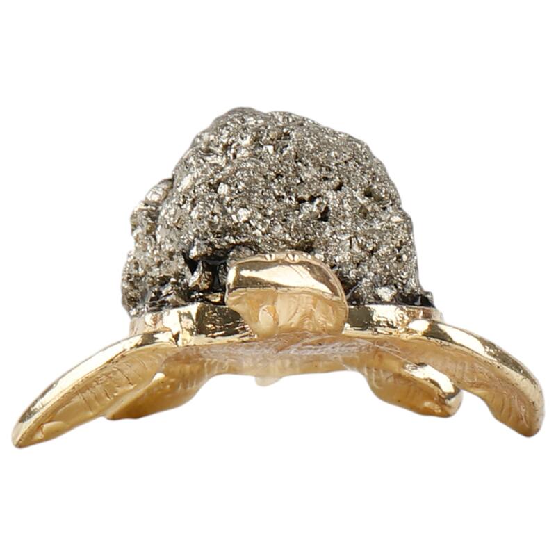 Metal Decorative Object Turtle Figurine Textured Shell - 2" Silver - 2" x 2" x 2"