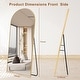preview thumbnail 48 of 74, Modern Arched Full Length Aluminum Alloy Floor Mirror Standing Mirror
