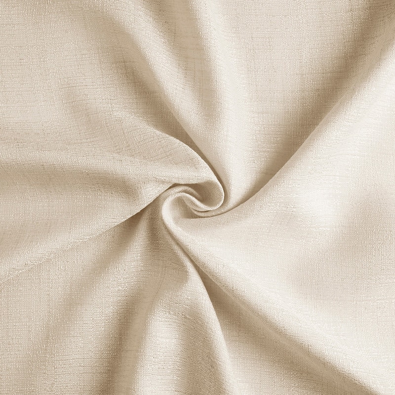 Exclusive Fabrics Raw Linen Weave Light Filtering Curtains for Bedroom & Living Room Curtains Pair - 2 Panel Drapes