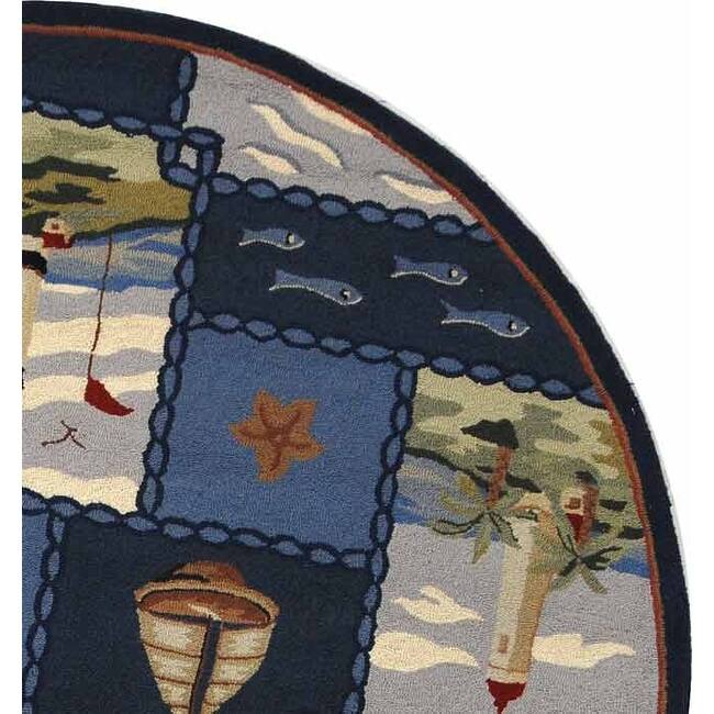 SAFAVIEH Handmade Chelsea Laurenzia French Country Nautical Wool Rug