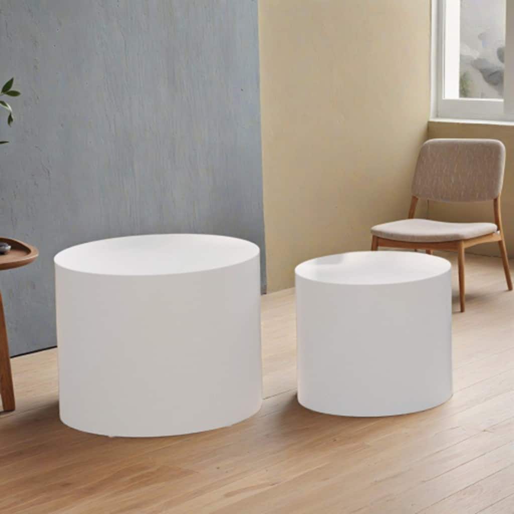 MDF Veneer Nesting Table Set of 2