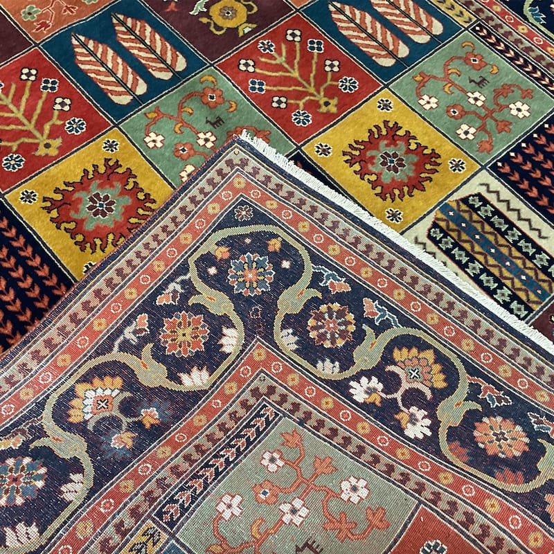 HERAT ORIENTAL Hand-knotted Indo 6' x 12' Bakhtiari Wool Runner - 6' x 12'