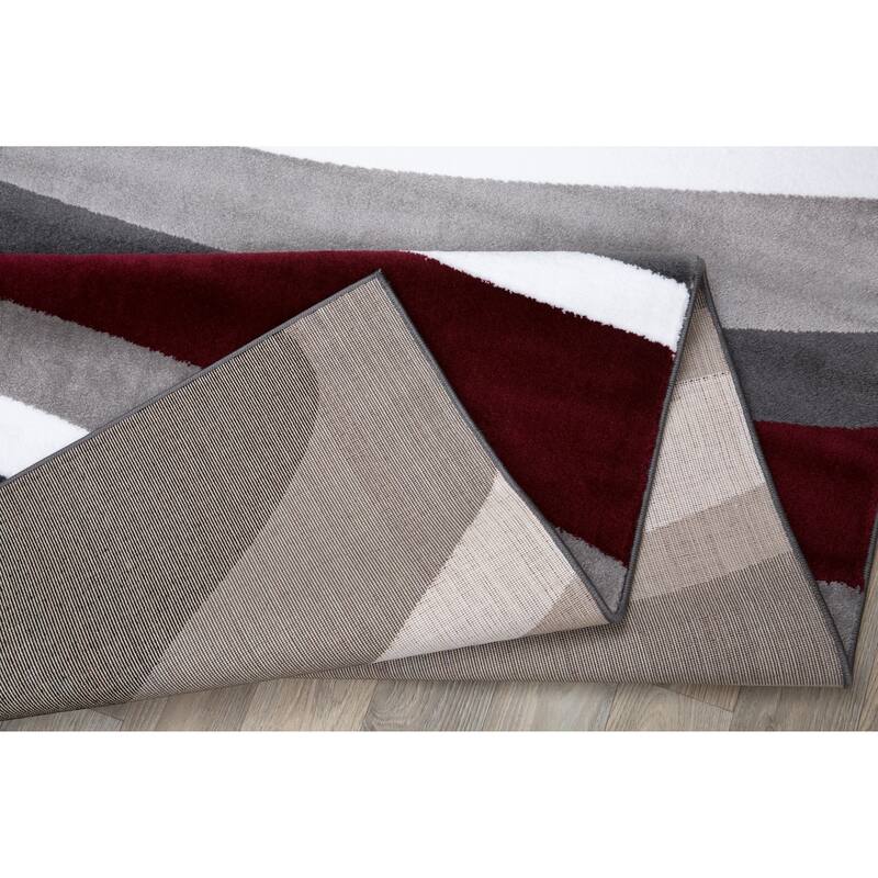 World Rug Gallery Abstract Contemporary Modern Area Rug