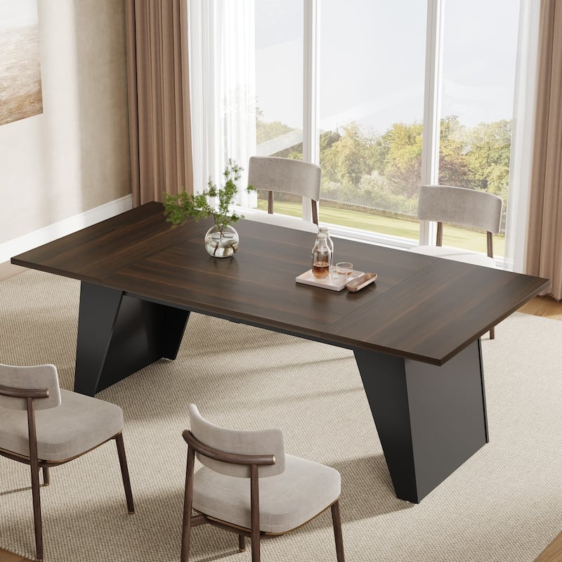 70.9" Modern Rectangle Dining Table for 4 6 8
