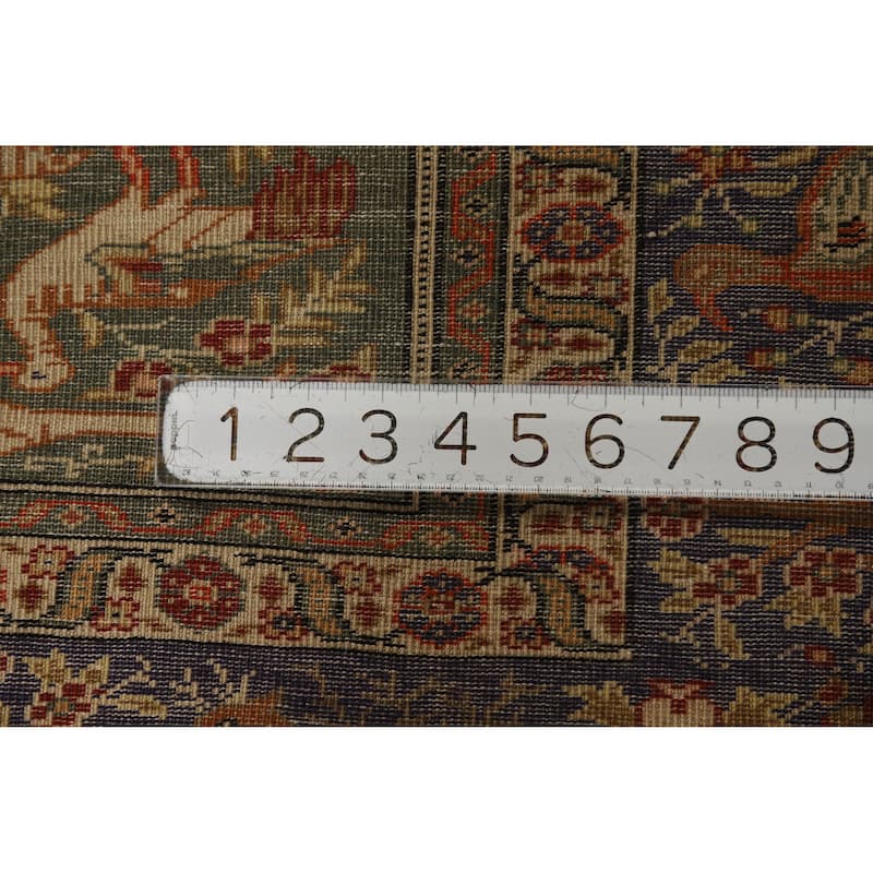 Hand Knotted Oriental 100% Wool Carpet Traditional Floral Oranges & Rust Sarouk Area Rug - 5' 10'' X 4' 2''