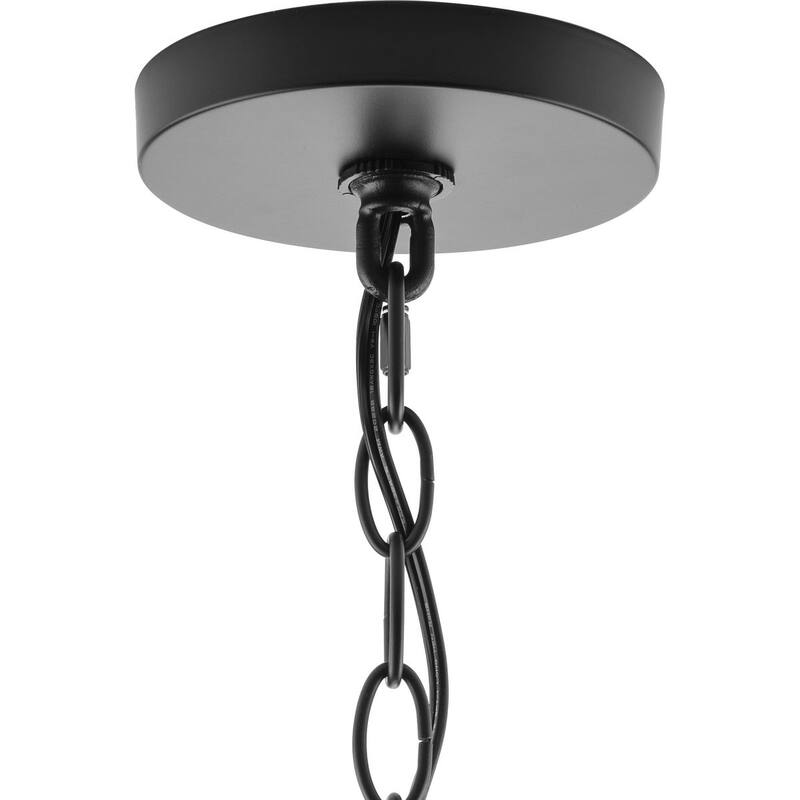 Gilliam Collection Three-Light Matte Black New Traditional Hall & Foyer - 10 in x 10 in x 20.75 in