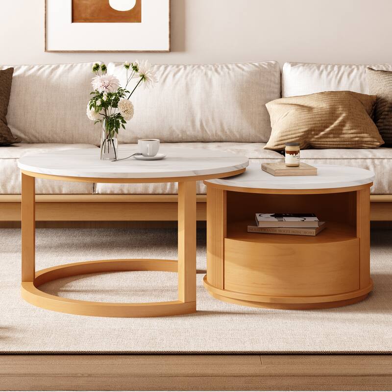 Modern Multi Function Coffee Table - Natural