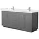 Option Dark Gray / White Quartz Top / Brushed Nickel