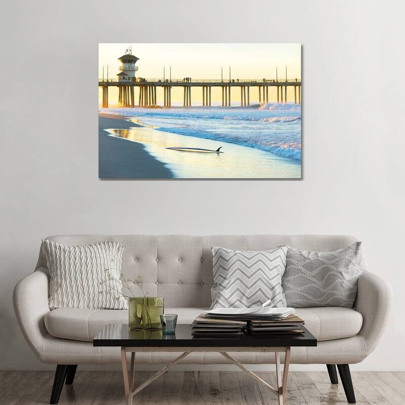 iCanvas "Huntington Beach Pier" by Sean Davey Canvas Print - 32x48x1.5