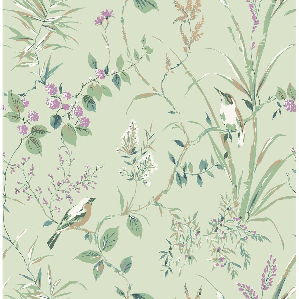 Fine Decor Mariko Sage Botanical Wallpaper