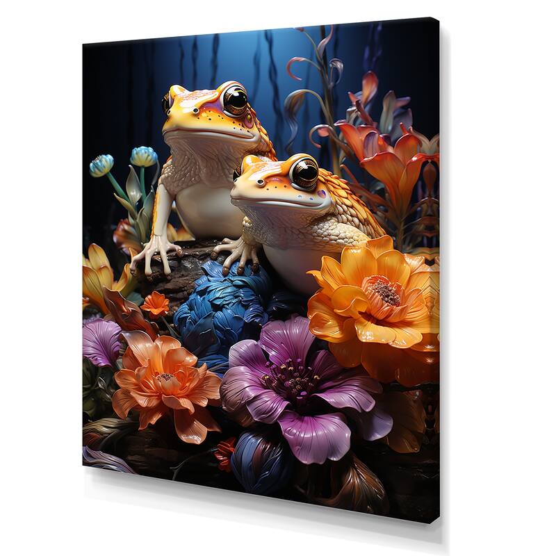 Designart "Fantasy Frog Kingdom I" Frogs & Toadswall Art