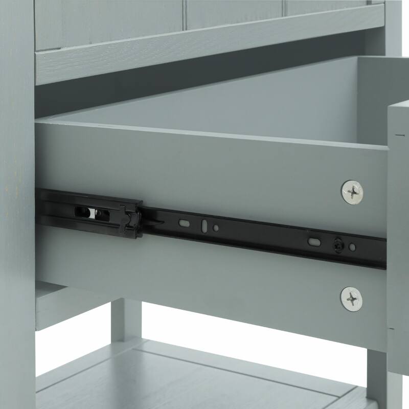 2-Drawer American Style Bedroom Side Table
