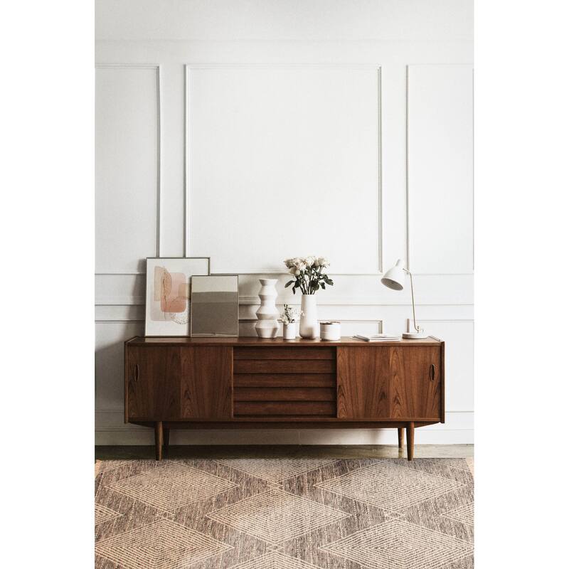 Marrakech Black, White Kilim 5'2" x 8'1" - 5'2 x 8'1