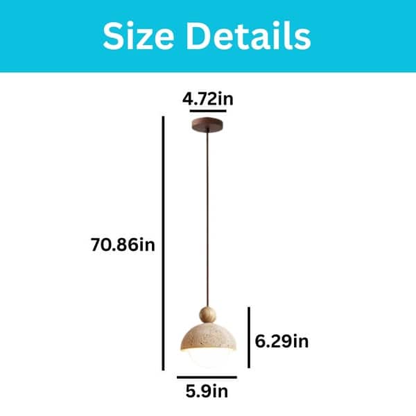 1 pack hanging light stone pendant lighting yellow retro chandelier