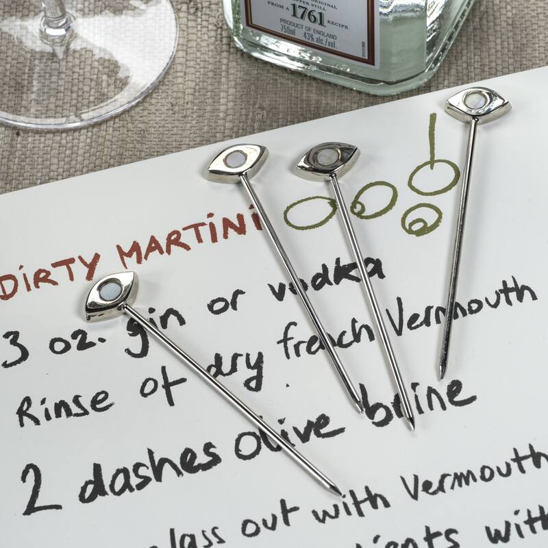 Evil Eye 4-Piece Set Cocktail Picks