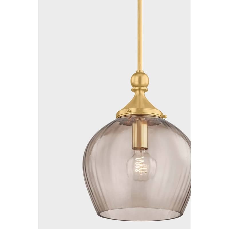 Hudson Valley Lighting 6913 Chatton 12" Wide Pendant with Fluted Glass