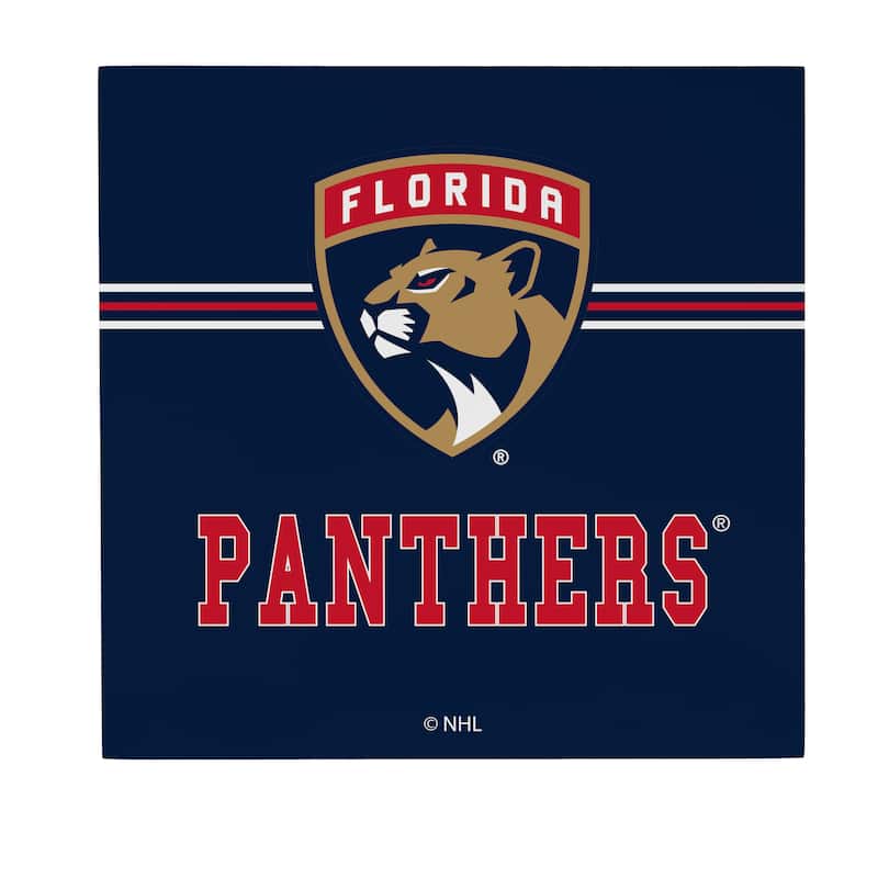 Florida Panthers Wooden Door Decor Wall Sign - Multi-Color