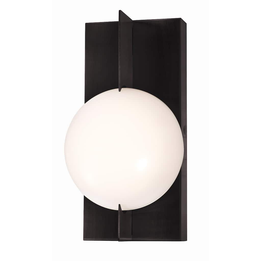 Gates 12" LED Wall Sconce - 4"L x 4"Ext x 5.5"W x 10"H - 4"L x 4"Ext x 5.5"W x 10"H