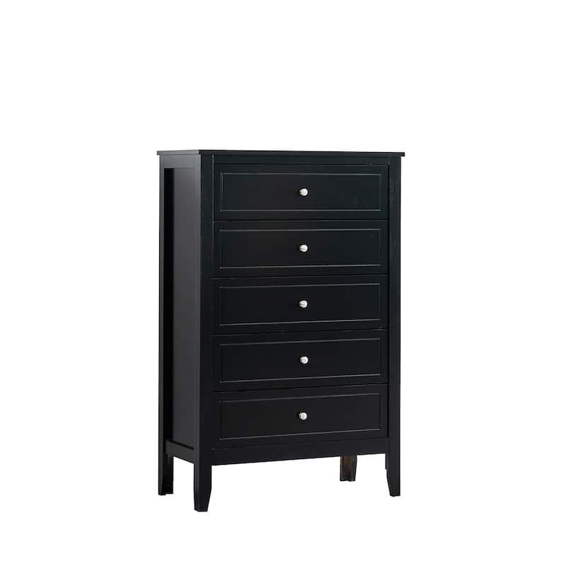 Glory Furniture Daniel 5 Drawer Chest - Black
