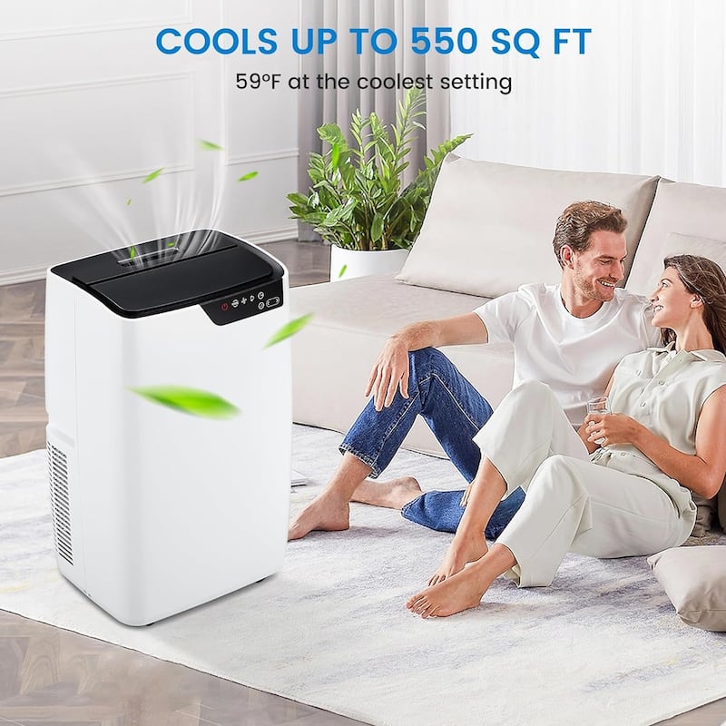 12,000 Btu Portable Air Conditioner, Cooling Up to 550sq.ft