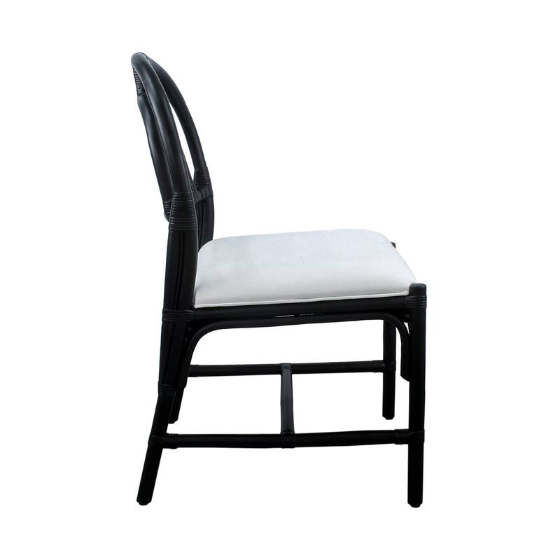 Arched Rattan Handmade Cushioned Dining Chairs (Set of 2) by East at Main