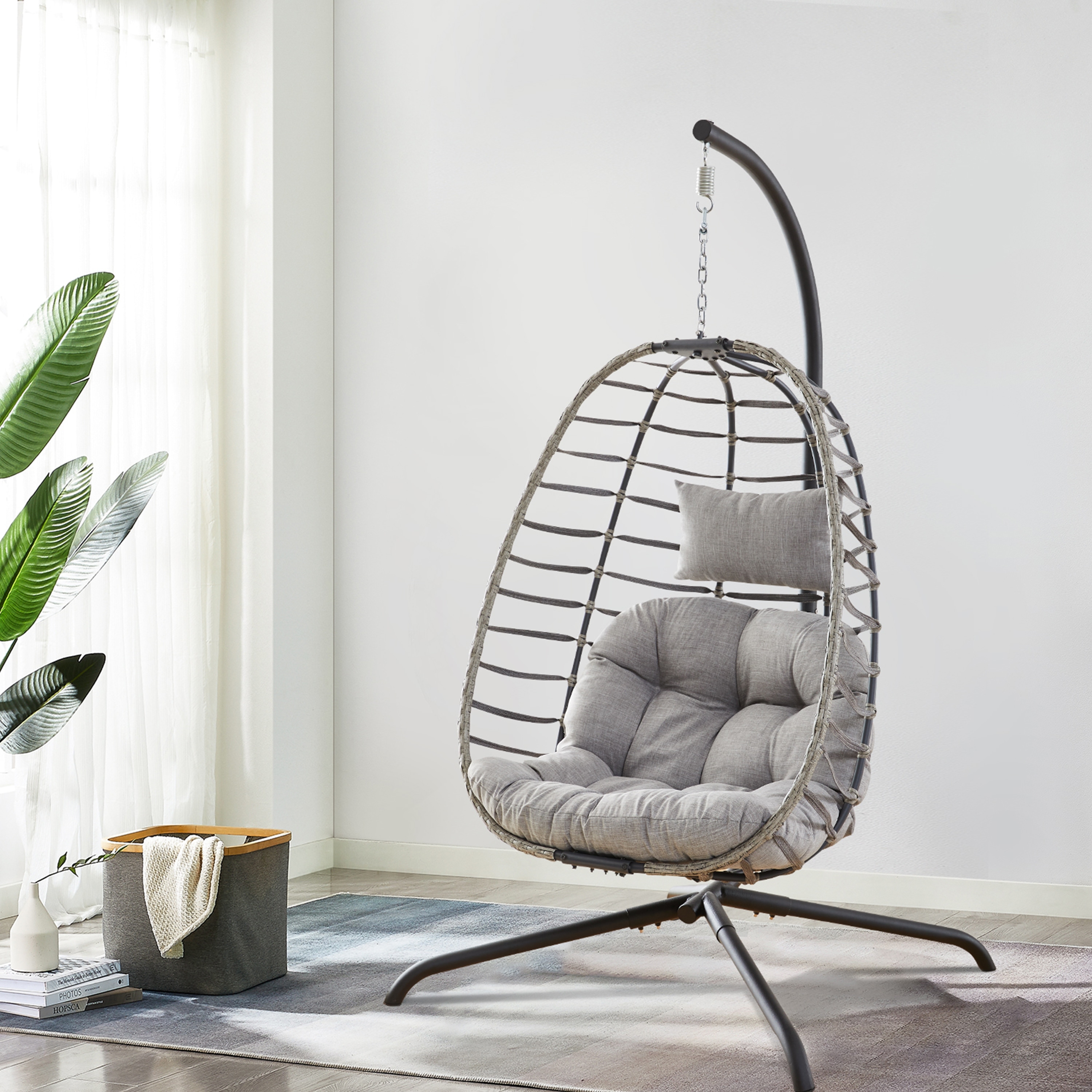 Pocassy Hammock Chair Stand Only Steel Hanging Stand for Swing