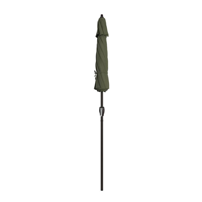North Bend 7.5 Crank Lift Auto Tilt Patio Umbrella with Outdoor Rated Olefin Fabric by Havenside Home