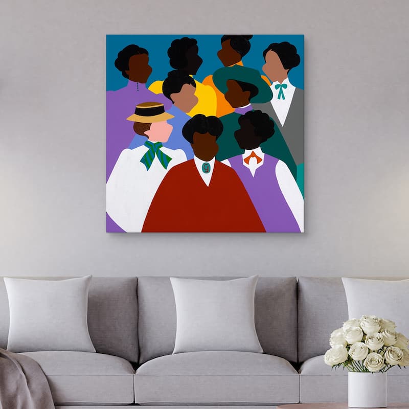 Belle Epoque Madam CJ Walker by Synthia SAINT JAMES Canvas Art Print