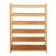 preview thumbnail 4 of 5, 6-Tier Wood Shoe Shelf Storage Organizer Free Standing Shoe Rack Shelves