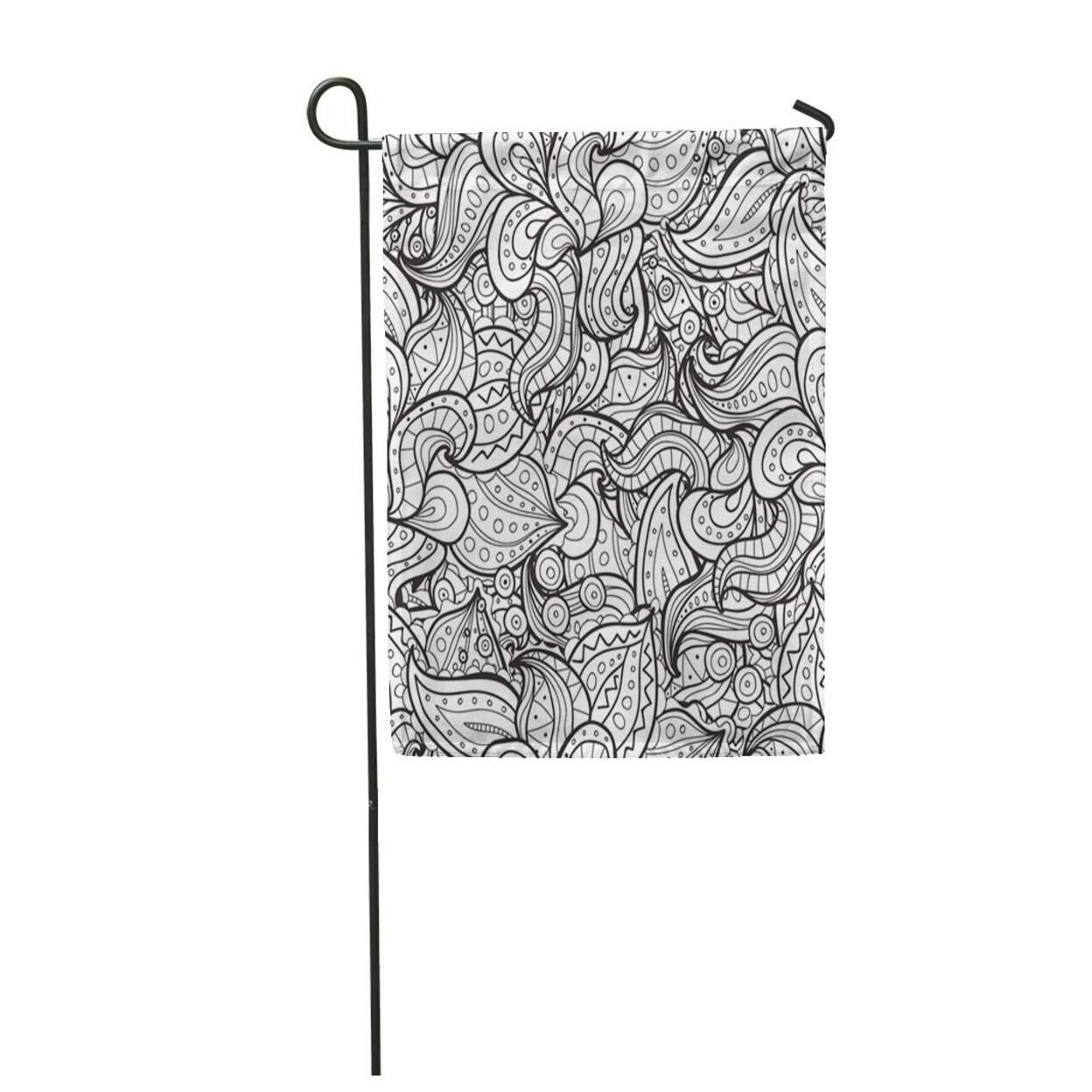 Shop Doodle Coloring Book For Adult And Children Page Outline Abstract Wavy Drawing Garden Flag Decorative Flag House Banner Overstock 31345810,Line Drawing Horse Head