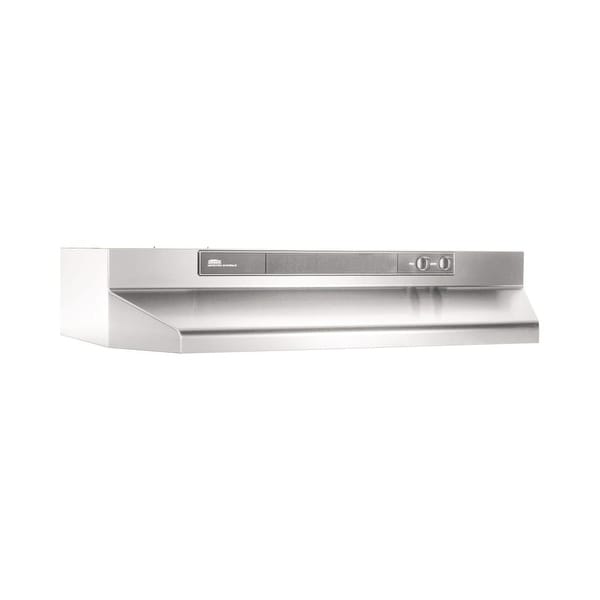 Broan 4624 220 Cfm 24 Wide Steel Under Cabinet Range Hood With Broan 4624 220 Cfm 24 Wide Steel Under Cabinet Range Hood With Backdraft Damper