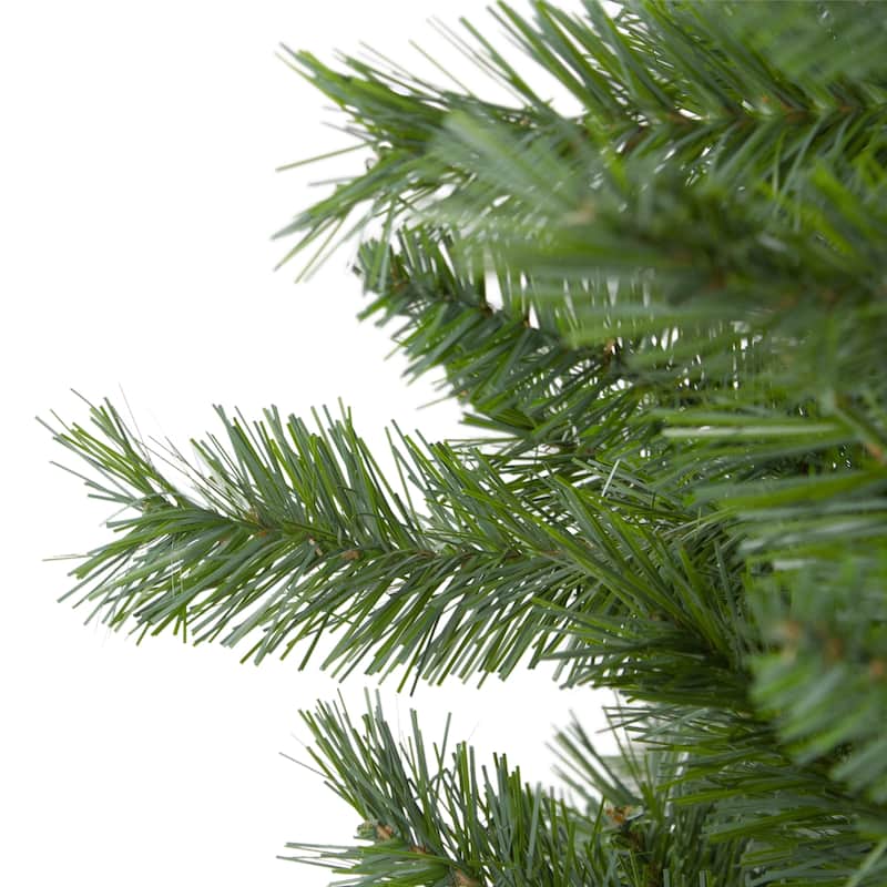 4.5' x 28" Slim Mixed Pine Artificial Christmas Tree - Unlit - 3-to-6-feet