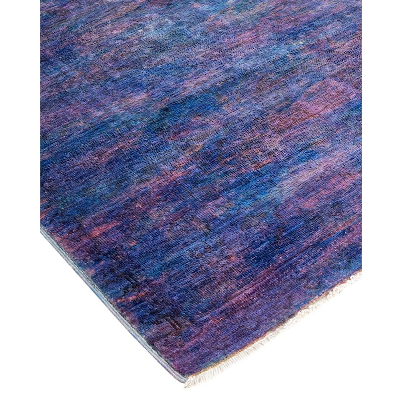 Vibrance, One-of-a-Kind Hand-Knotted Runner Rug - Multi, 3' 2" x 11' 10" - 3' 2" x 11' 10"