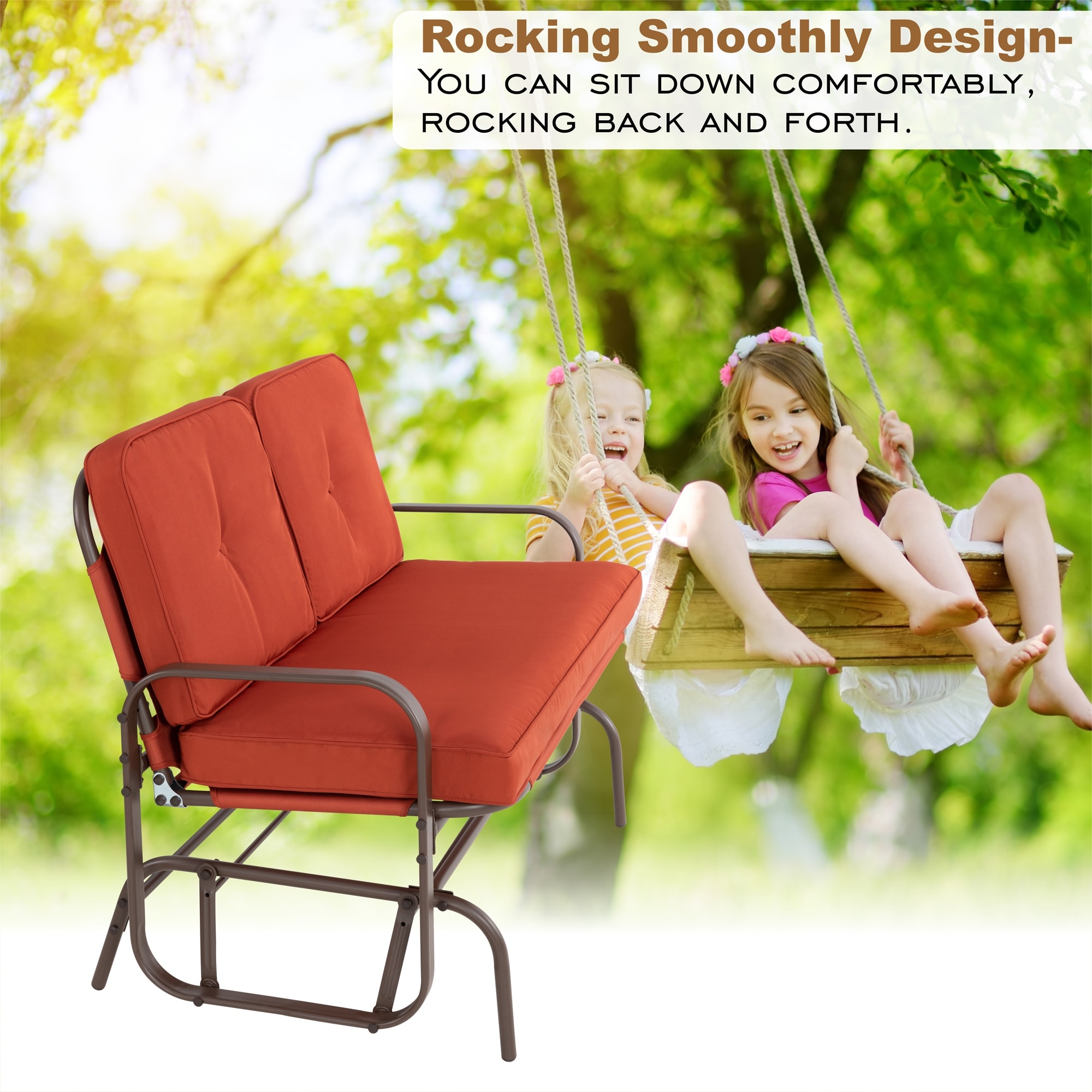 Glider rocker hotsell swing iron