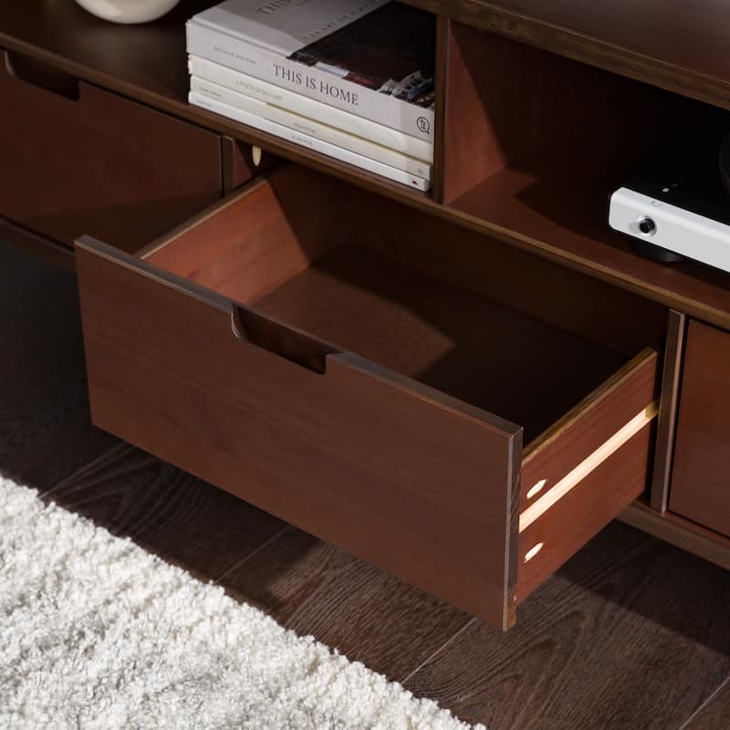 Middlebrook Alby 58-inch Mid-Century Solid Wood TV Stand