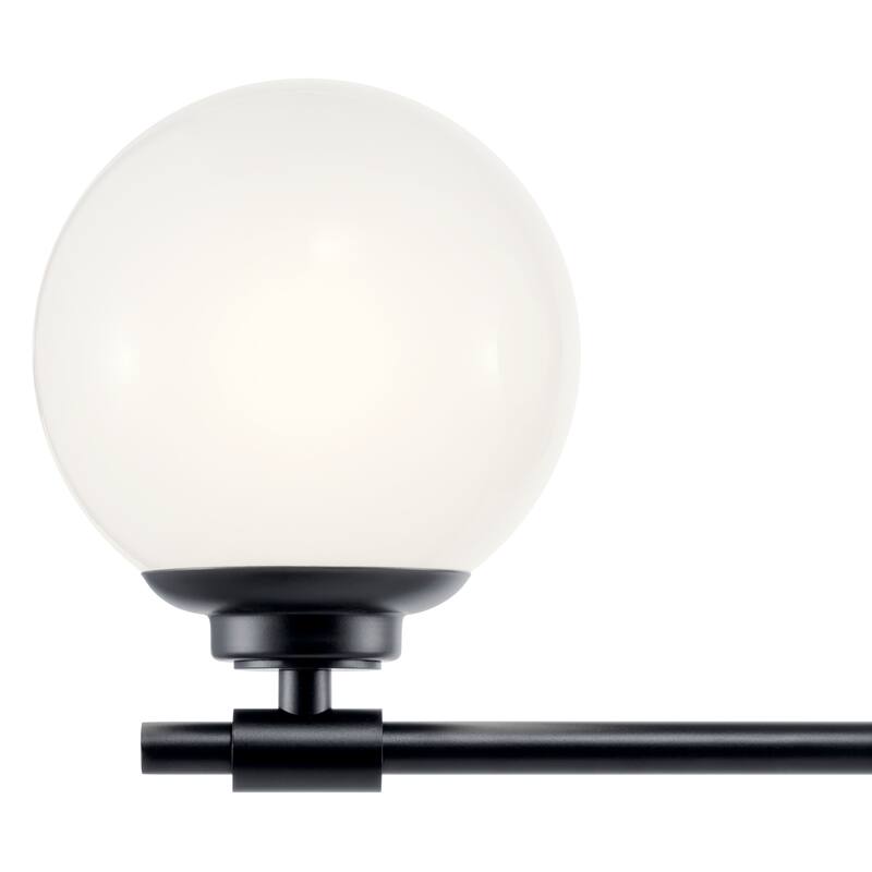 Benno 24.5 in. 3-Light Bathroom Vanity Light with Opal Glass