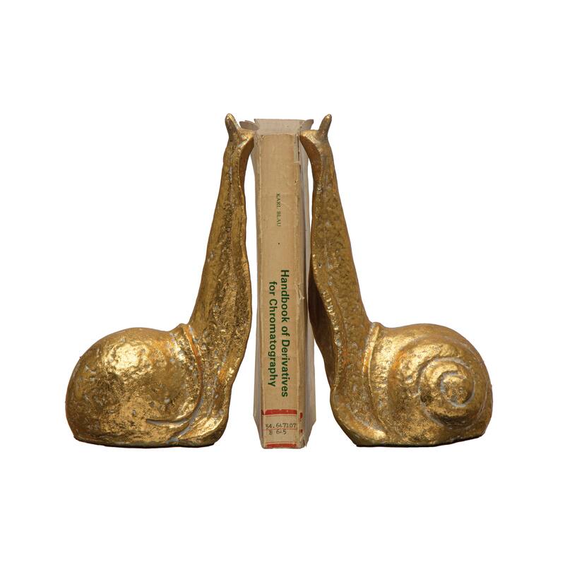 Cast Iron Snail Bookends