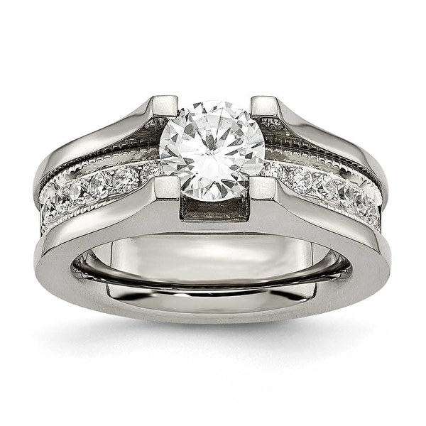 Titanium CZ Ring (4 mm)