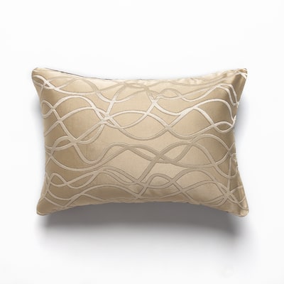 Bales Beige Brown Cotton Decorative Bolster Pillow