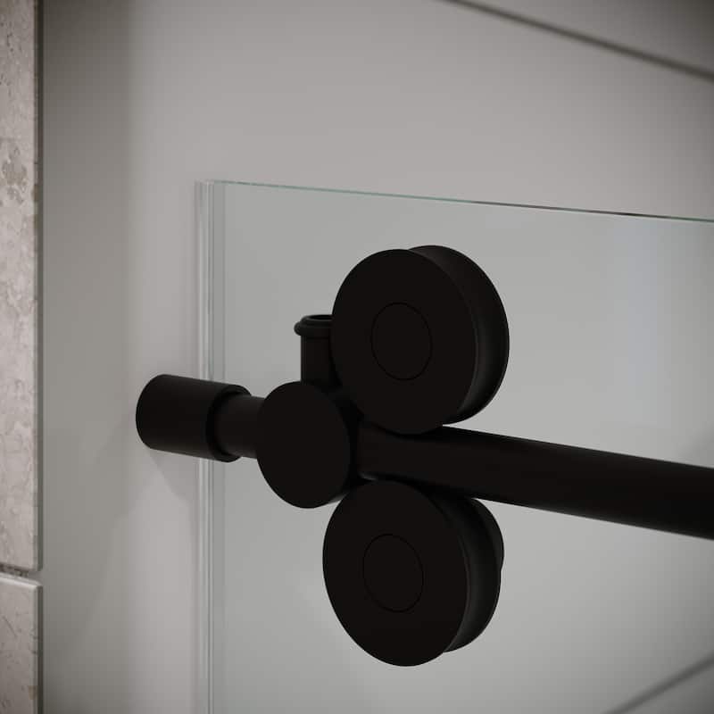 Seawin Cosmo 44 - 48 x 77 inches Frameless Sliding Shower Door 3/8 in. (10 mm) Clear Tempered Glass with NanoShield Coating