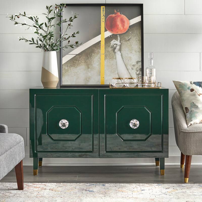 angelo:HOME Jaslene Glossy Glam Buffet Media Cabinet