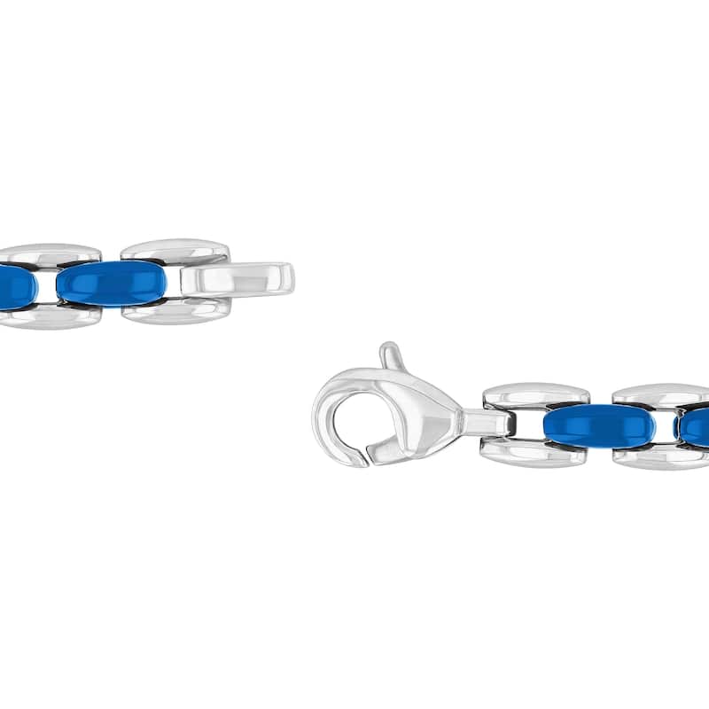 Steel Nation Stainless Steel H Link Bracelet