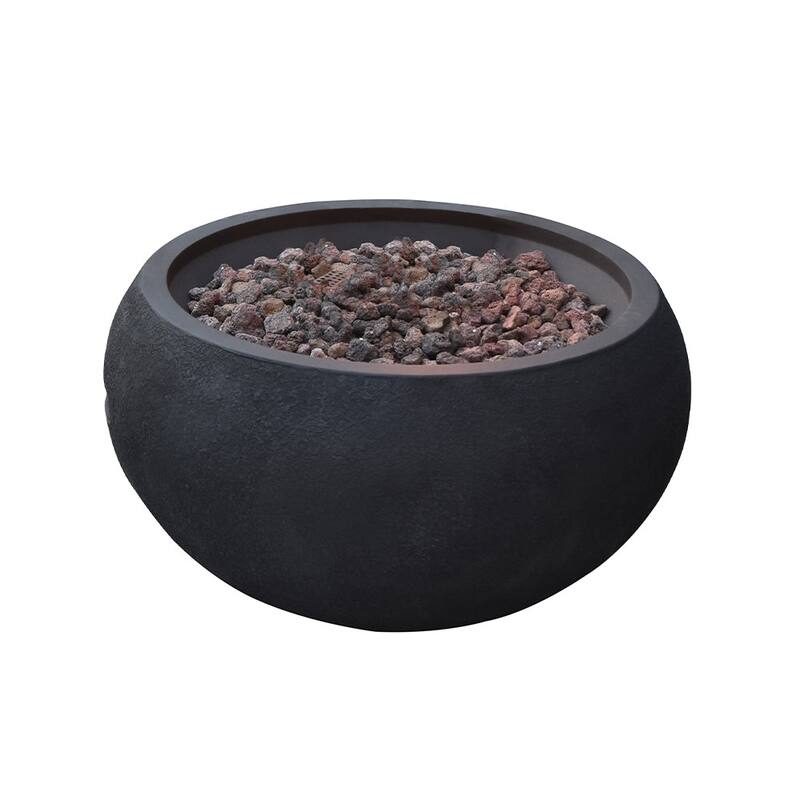 Modeno York Outdoor Fire Pit Table 27" Round Patio Heater - Propane