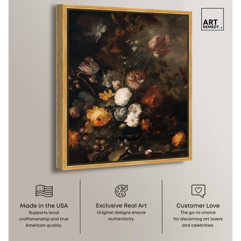 Shadowed Petal Secrets II Canvas by Art Remedy