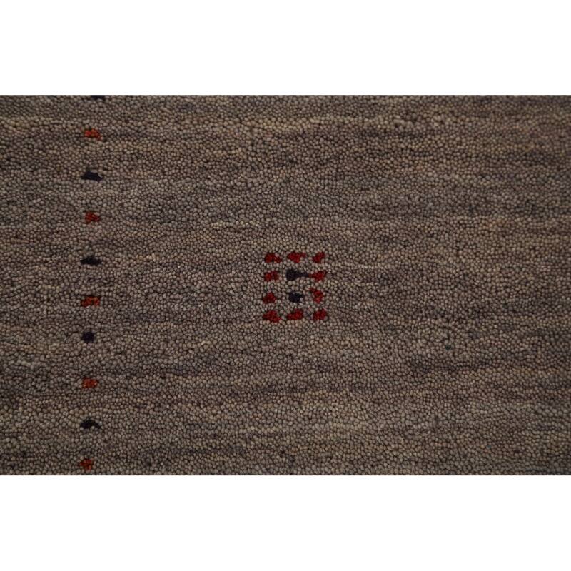 Tribal Gabbeh Area Rug Handmade Oriental Wool Carpet - 5'3" x 7'6"