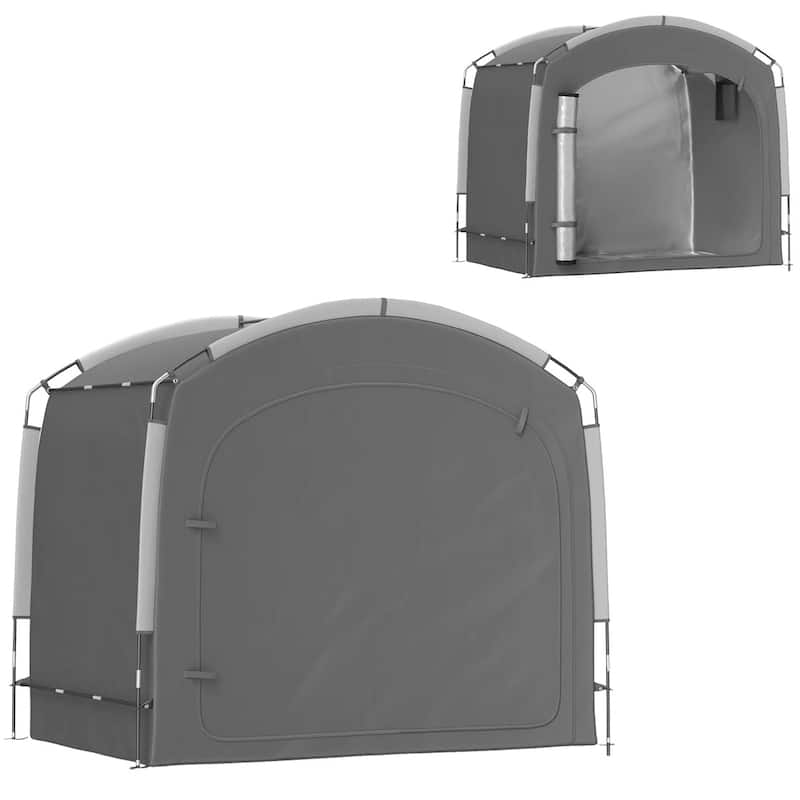 Oxford Bike Tent with Waterproof UV Protection and Pockets - 86.6" L x 59.1" W x 76.8" H